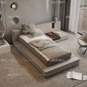 Single Bed 3Dmodels Vol 01 Vray 2023