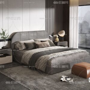 Double Bed 3Dmodels Vol 01 Vray 2023