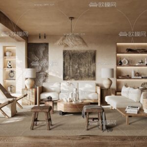 Free Livingroom Scene 01 Corona 2023