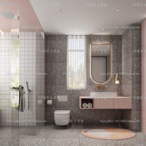 Free Bathroom Scene For Vray and 3dsmax 01