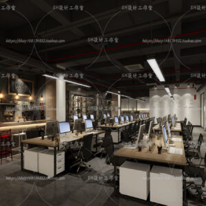 Free Office Scene For Vray and 3dsmax 05