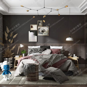 Free Bedroom Scene For Vray and 3dsmax 11