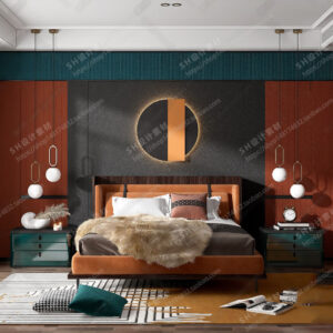 Free Bedroom Scene For Vray and 3dsmax 08