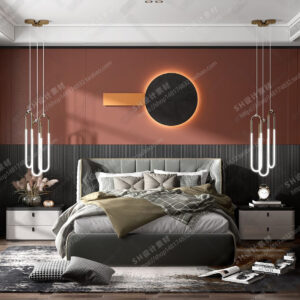 Free Bedroom Scene For Vray and 3dsmax 09