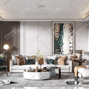 Free Living Room Scene For Vray and 3dsmax 16