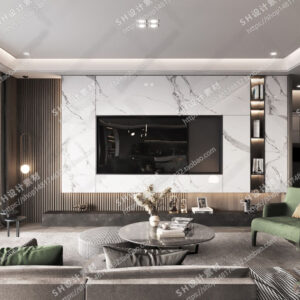 Free Living Room Scene For Vray and 3dsmax 02
