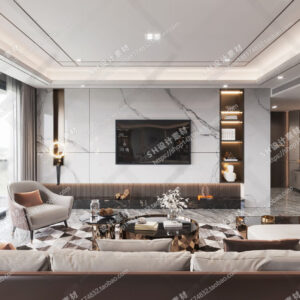 Free Living Room Scene For Vray and 3dsmax 03