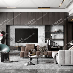 Free Living Room Scene For Vray and 3dsmax 06