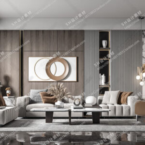 Free Living Room Scene For Vray and 3dsmax 08