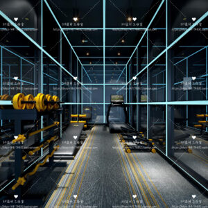 Free Gym Scene For Vray and 3dsmax 04