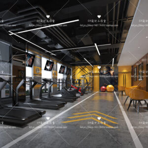 Free Gym Scene For Vray and 3dsmax 06