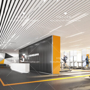 Free Gym Scene For Vray and 3dsmax 07