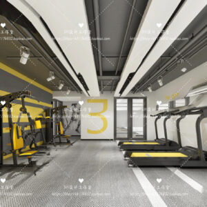 Free Gym Scene For Vray and 3dsmax 08