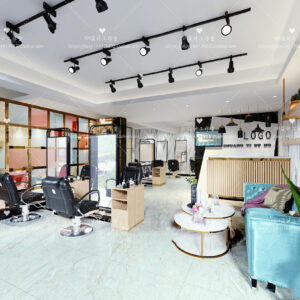 Free Barber Scene For Vray and 3dsmax 09