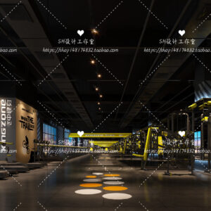Free Gym Scene For Vray and 3dsmax 13