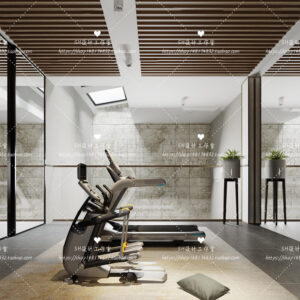 Free Gym Scene For Vray and 3dsmax 18